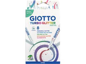 Μαρκαδόροι ζωγραφικής Giotto Glitter Turbo Pastel (συσκευασία 8 τεμαχίων) - Aνακάλυψε όλους τους επώνυμους Μαρκαδόρους Ζωγραφικής για μοναδικές ζωγραφιές από το Oikonomou-shop.gr